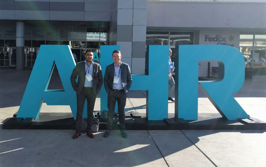 Yacoob Moolla (CTO) and James Whatmore (CEO) at the AHR Expo 2017