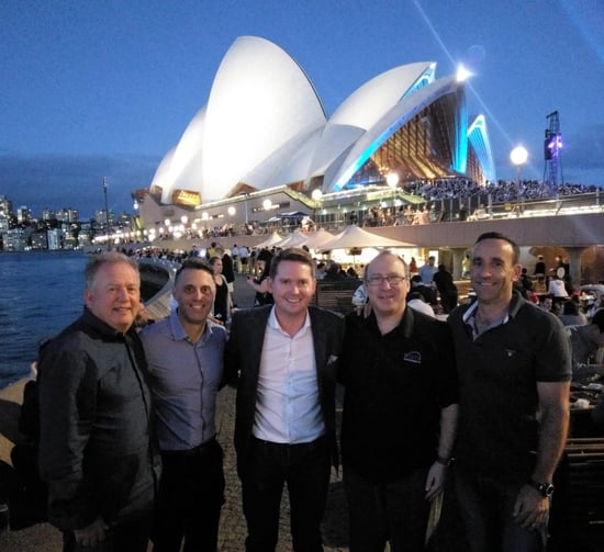 James Whatmore {CEO} in Sydney with the Australian Team